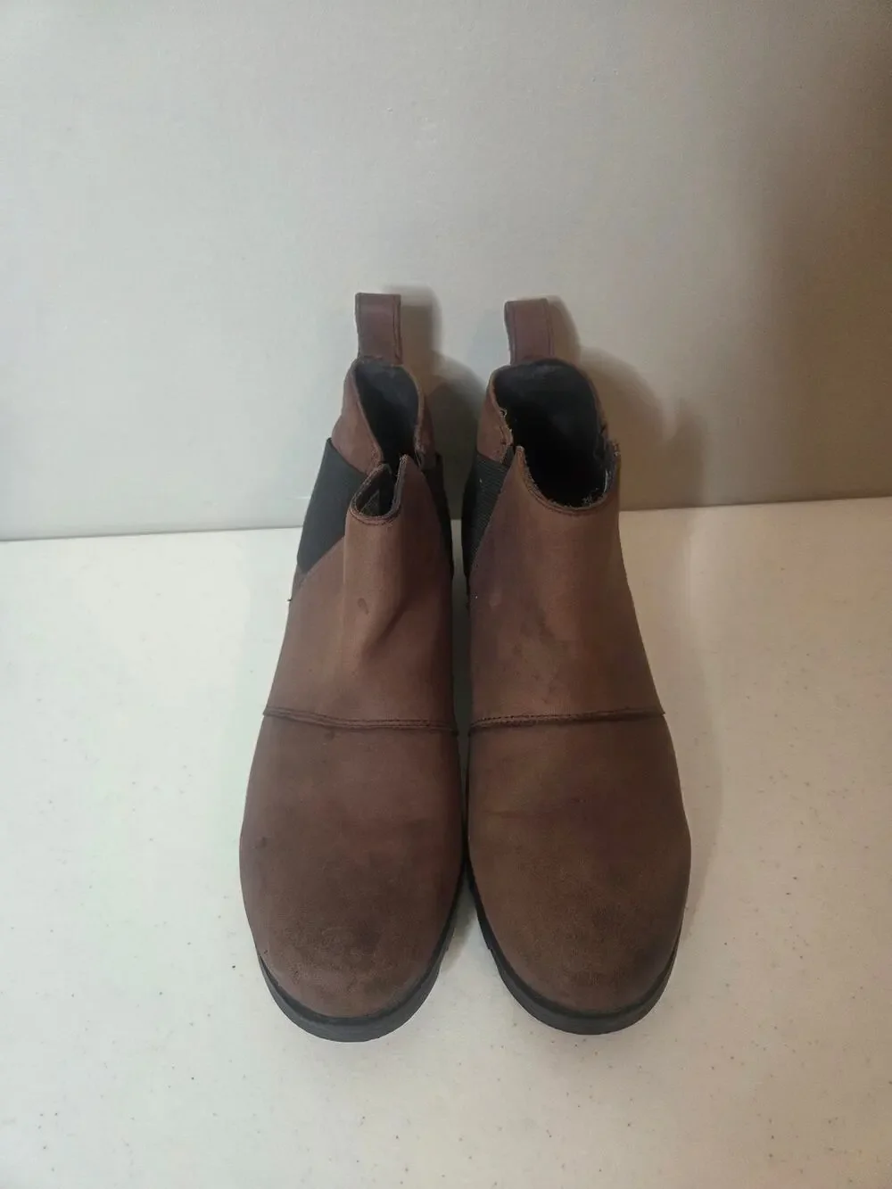 Sorel Emelie Chelsea Waterproof Brown Ankle Boot – Women’s Size 9 (Cat Tail)